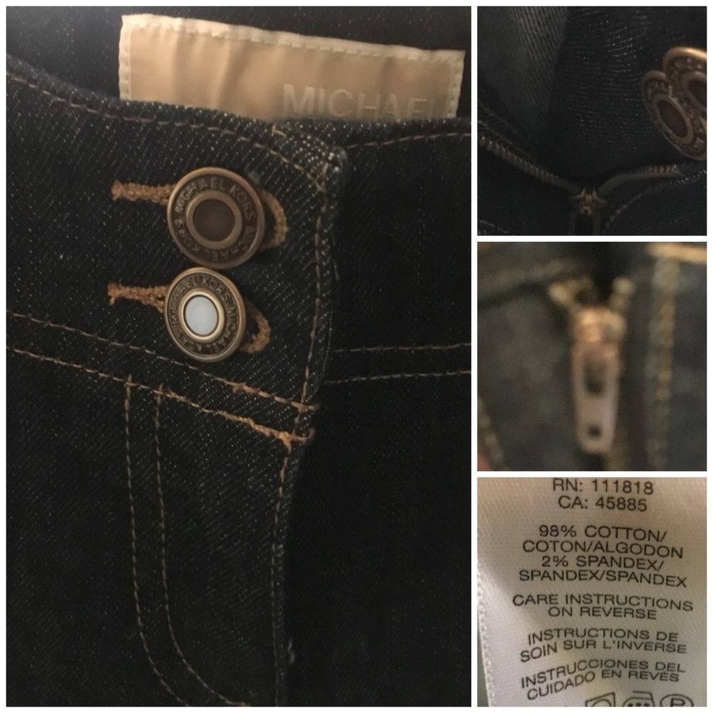 Michael Michael KORS Dark Wash Stretch Jeans NWT.